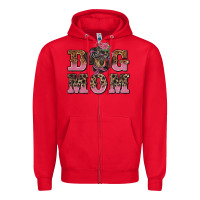 Red dog mom dachshund Zipper Hoodie - BarkalooDesign