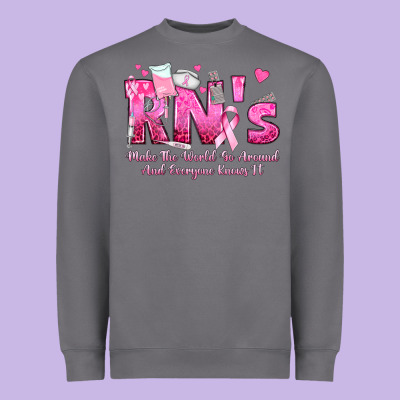 Rn S Make The World Go Around And Everyone Knows Heavyweight Sweatshirt Designed By Texasbilliewilder