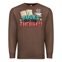 Chestnut books are my therapy Premium Sweatshirt - MaliasSmallBusiness