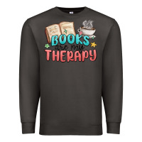 Smoke books are my therapy Premium Sweatshirt - MaliasSmallBusiness