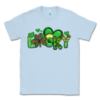 Dusty Blue lucky st patrick s day Classic Tee - Artiststas