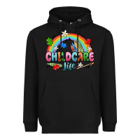 Black childcare life Heavyweight Hoodie - MaliasSmallBusiness