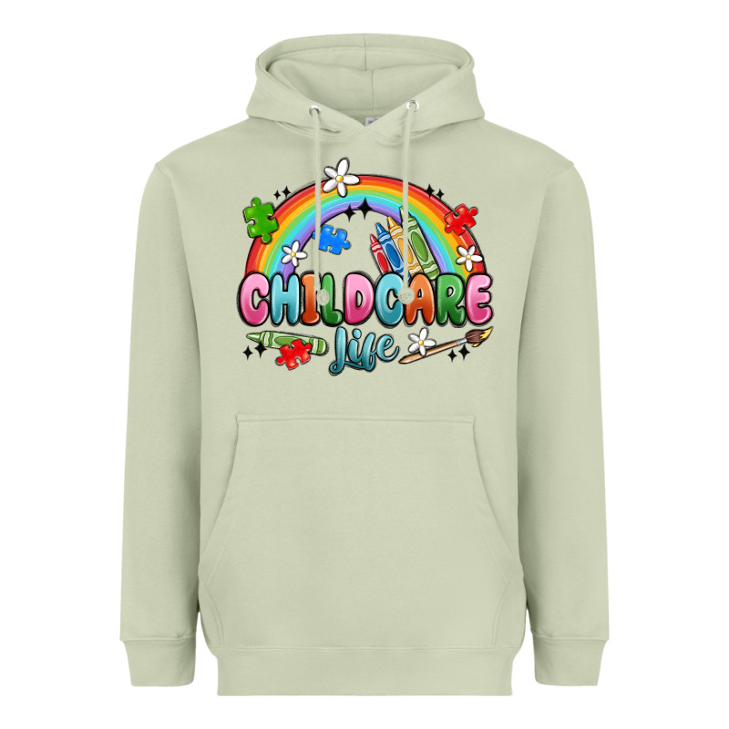 Childcare Life Heavyweight Hoodie by MaliasSmallBusiness | Teevron