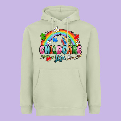 Childcare Life Heavyweight Hoodie Designed By Maliassmallbusiness