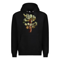Black Cholla Tree Cactus Premium Hoodie - LillyAllenDesigns