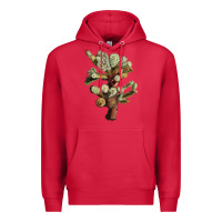 Cardinal Cholla Tree Cactus Premium Hoodie - LillyAllenDesigns
