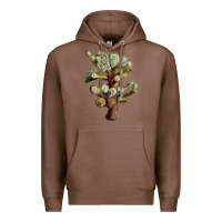 Chestnut Cholla Tree Cactus Premium Hoodie - LillyAllenDesigns