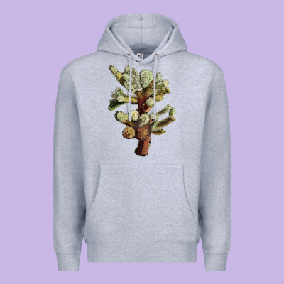 Cholla Tree Cactus Premium Hoodie Designed By Lillyallendesigns