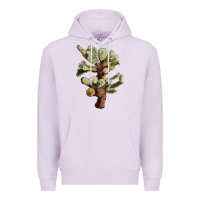 Lilac Cholla Tree Cactus Premium Hoodie - LillyAllenDesigns