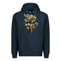 Navy Cholla Tree Cactus Premium Hoodie - LillyAllenDesigns
