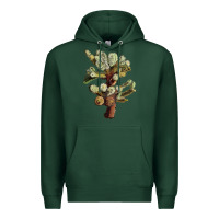 Sports Green Cholla Tree Cactus Premium Hoodie - LillyAllenDesigns