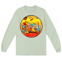 Matcha firefighter coasters Long Sleeve Tee - AdoDesignShop
