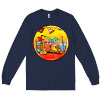 Navy firefighter coasters Long Sleeve Tee - AdoDesignShop