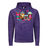 Cloud Purple hairstylist coffee cups Vintage Hoodie - Zillion Design Studio
