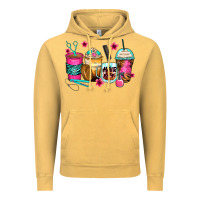 Vintage Mustard hairstylist coffee cups Vintage Hoodie - Zillion Design Studio