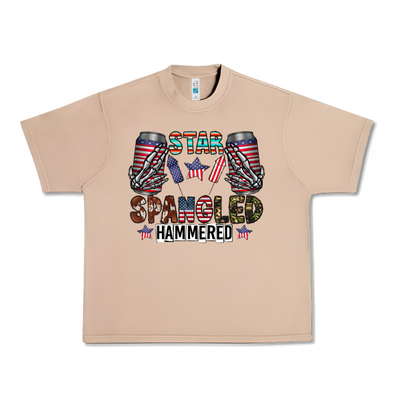Star Spangled Hammered Urban Heavy Tee by CowhideDigitalArt | Teevron
