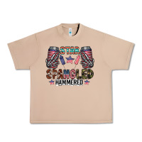 Burro star spangled hammered Urban Heavy Tee - CowhideDigitalArt