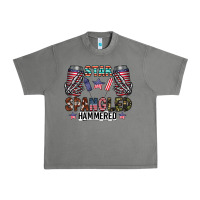 Tornado star spangled hammered Urban Heavy Tee - CowhideDigitalArt