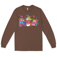 Chestnut western cancer  coffee cups with ribbons Long Sleeve Tee - AdoDesignShop