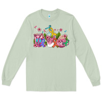 Matcha western cancer  coffee cups with ribbons Long Sleeve Tee - AdoDesignShop