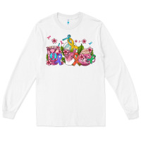 White western cancer  coffee cups with ribbons Long Sleeve Tee - AdoDesignShop
