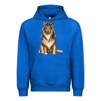 Cobalt collie with bandanna Urban Hoodie - texasbilliewilder