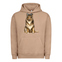 Pigment Burro collie with bandanna Urban Hoodie - texasbilliewilder