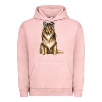 Pigment Salmon collie with bandanna Urban Hoodie - texasbilliewilder