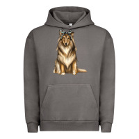Pigment Tornado collie with bandanna Urban Hoodie - texasbilliewilder