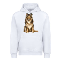 White collie with bandanna Urban Hoodie - texasbilliewilder