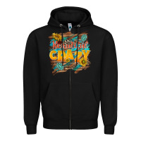 Black beautiful crazy Zipper Hoodie - NancyCooperArtShop
