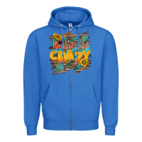 True Royal beautiful crazy Zipper Hoodie - NancyCooperArtShop