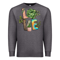 Charcoal Heather plant love Premium Sweatshirt - NancyCooperArtShop