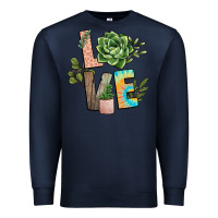 Navy plant love Premium Sweatshirt - NancyCooperArtShop