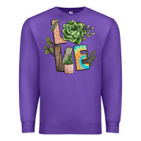 Purple plant love Premium Sweatshirt - NancyCooperArtShop