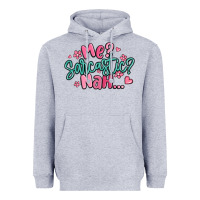 Heather Grey me sarcastic nah... Heavyweight Hoodie - MaliasSmallBusiness