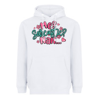 White me sarcastic nah... Heavyweight Hoodie - MaliasSmallBusiness