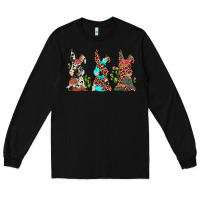 Black leopard cowhide turquoise cactus bunny's Long Sleeve Tee - JahusDesignShop