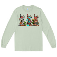 Matcha leopard cowhide turquoise cactus bunny's Long Sleeve Tee - JahusDesignShop