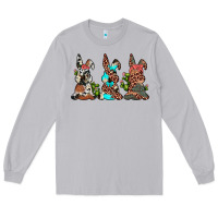 Moon Dust leopard cowhide turquoise cactus bunny's Long Sleeve Tee - JahusDesignShop