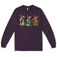 Plum leopard cowhide turquoise cactus bunny's Long Sleeve Tee - JahusDesignShop