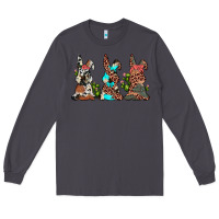 Smoke leopard cowhide turquoise cactus bunny's Long Sleeve Tee - JahusDesignShop
