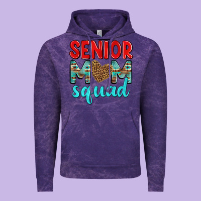 Senior Mom Squad Vintage Hoodie Designed By Texasbilliewilder