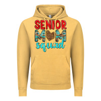 Vintage Mustard senior mom squad Vintage Hoodie - texasbilliewilder