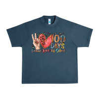 Midnight Navy peace love 100 days of school Urban Heavy Tee - RacoonDesign