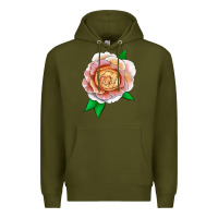 Army Green Fun In The Sun Rose Premium Hoodie - LillyAllenDesigns