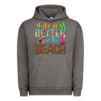 Pigment Tornado Life is better at the beach Urban Hoodie - NancyCooperArtShop