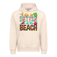 Sandshell Life is better at the beach Urban Hoodie - NancyCooperArtShop