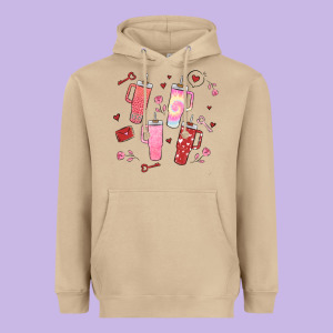Cup Disorder Valentine's Day Heavyweight Hoodie Designed By Maliassmallbusiness
