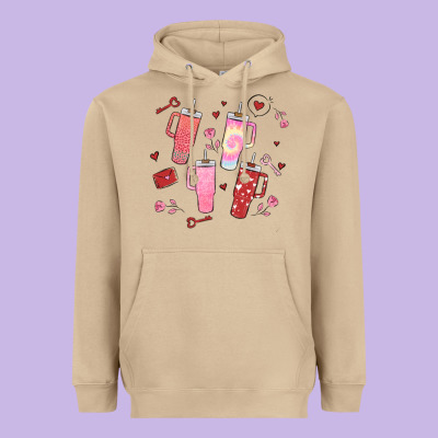 Cup Disorder Valentine's Day Heavyweight Hoodie Designed By Maliassmallbusiness